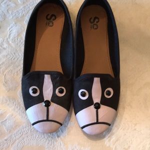 Boston Terrier Flats! Worn 1!
